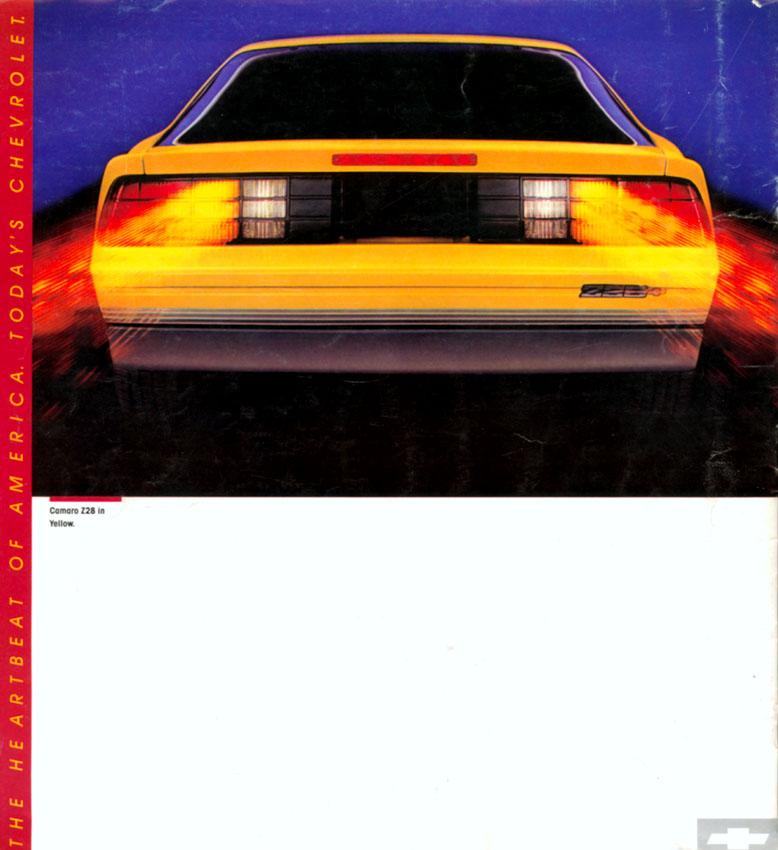 1987 Chev Camaro Brochure Page 9
